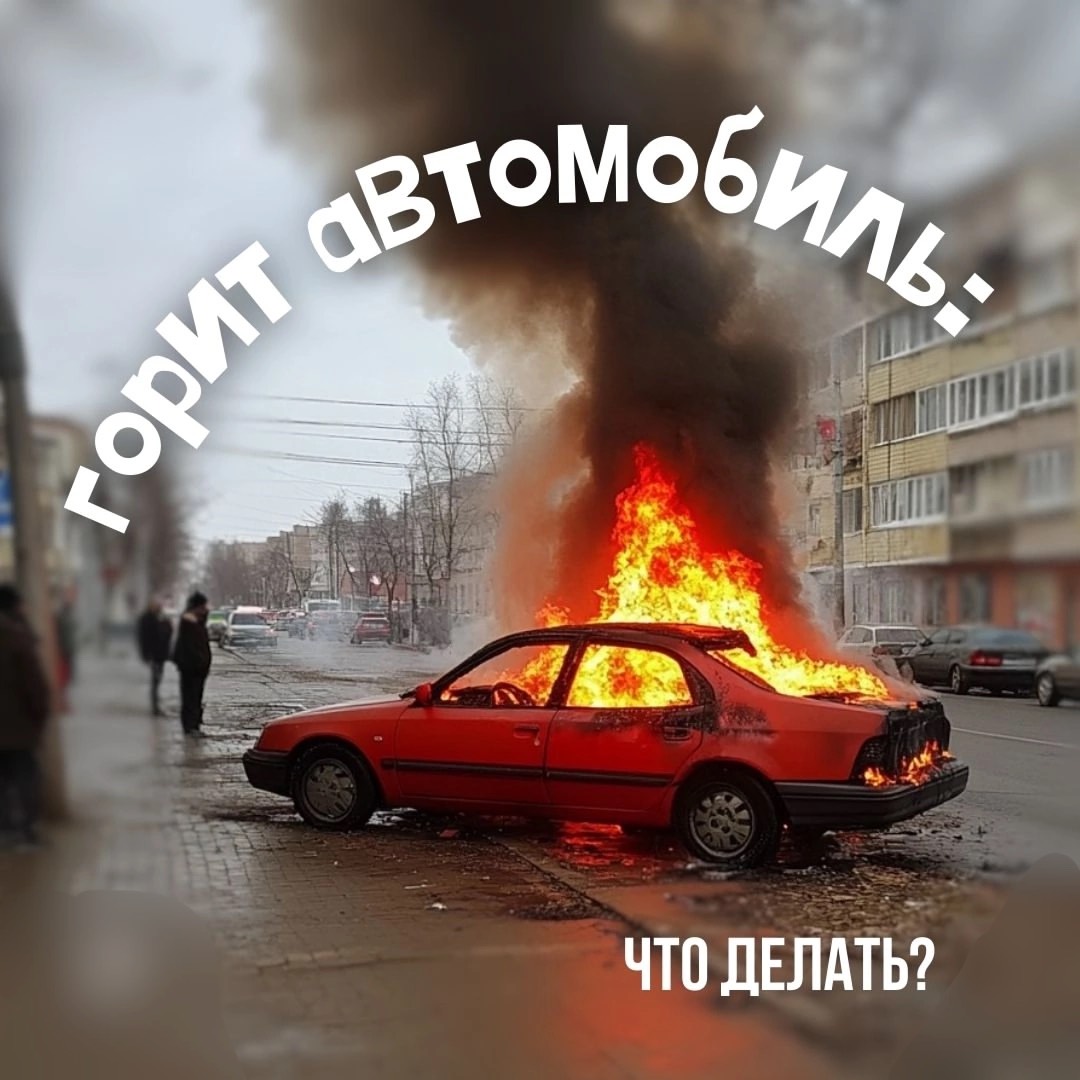 Возгорания автомобиля..